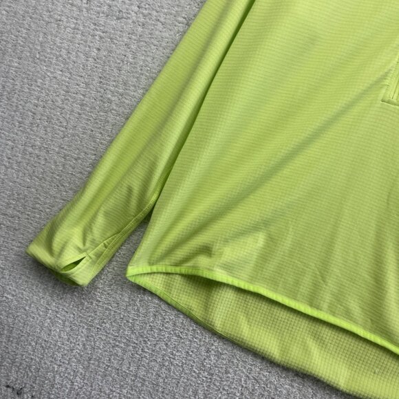 Eddie Bauer Lime Green Activator Grid Thermal Mid Layer Outdoors Women L hike - Picture 3 of 13